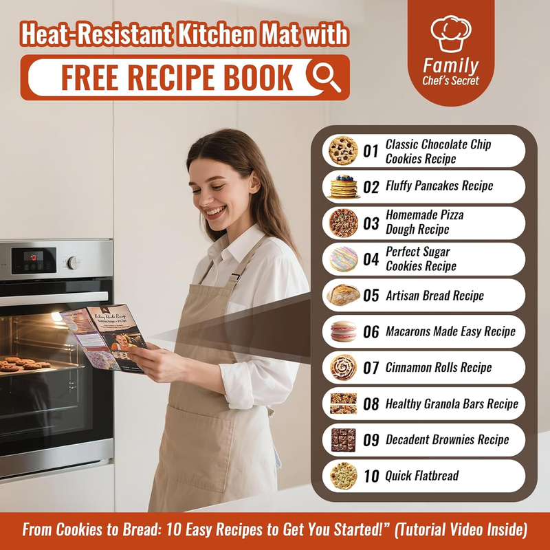 View of The Perfect Bake Silicone Mat with Measurement Guides